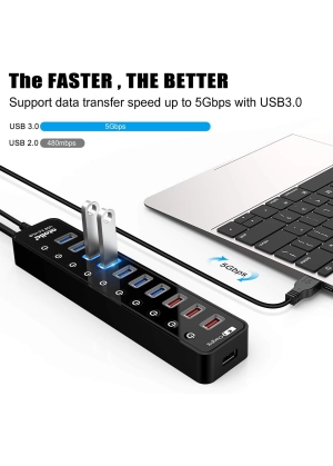 10 Ports Usb 3.0 Extension Hub