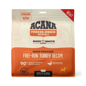 Acana Freeze-Dried Food Free-Run Turkey Recipe Morsels for Dogs