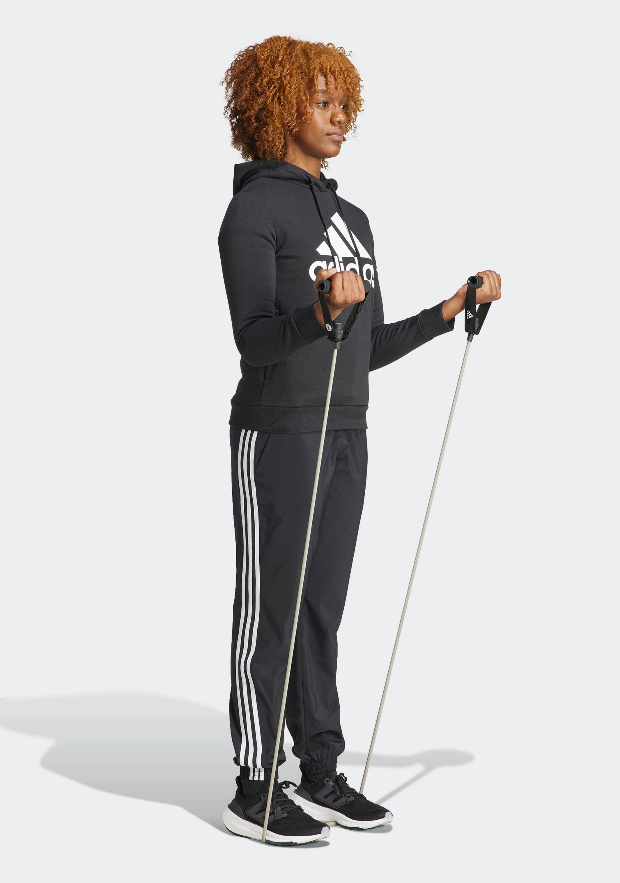 Adidas Women's Essentials Relaxed Logo Hoodie Black