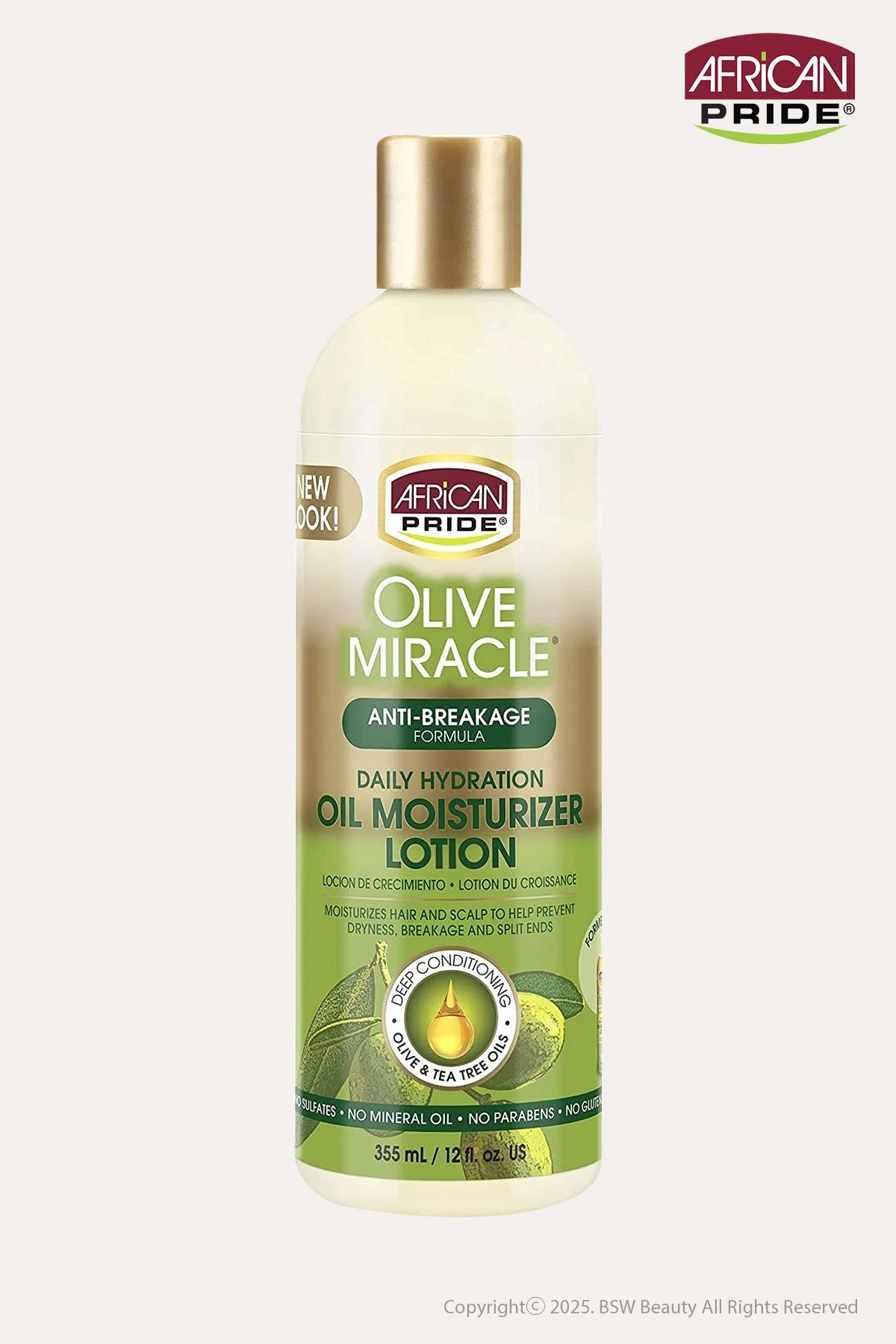 AFRICAN PRIDE OLIVE MIRACLE MOISTURE LOTION 12oz