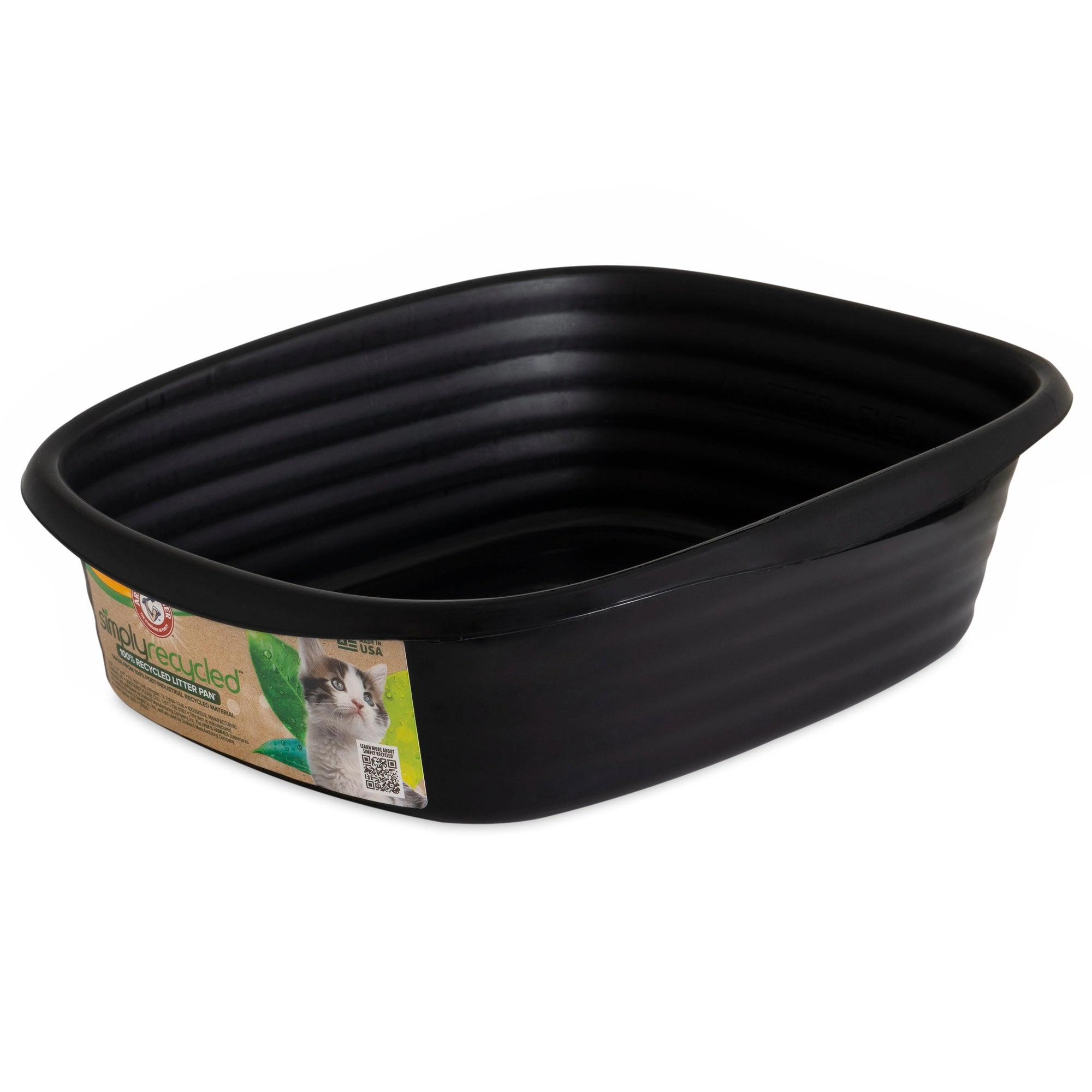Arm & Hammer SimplyRecycled Wave Cat Litter Box
