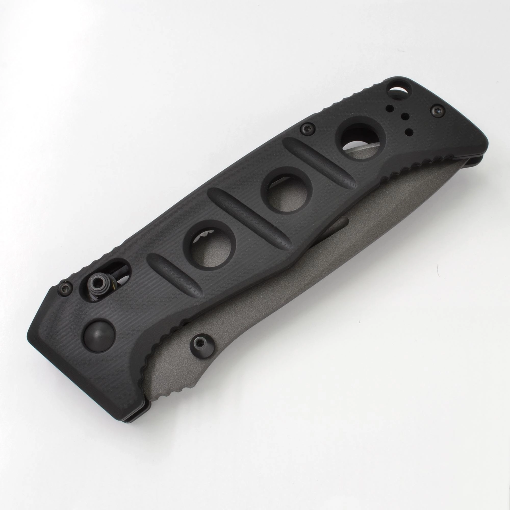 Benchmade Folding Knife - Adamas Drop-Point Steel Blade Black G10 Handle | 275SGY-1