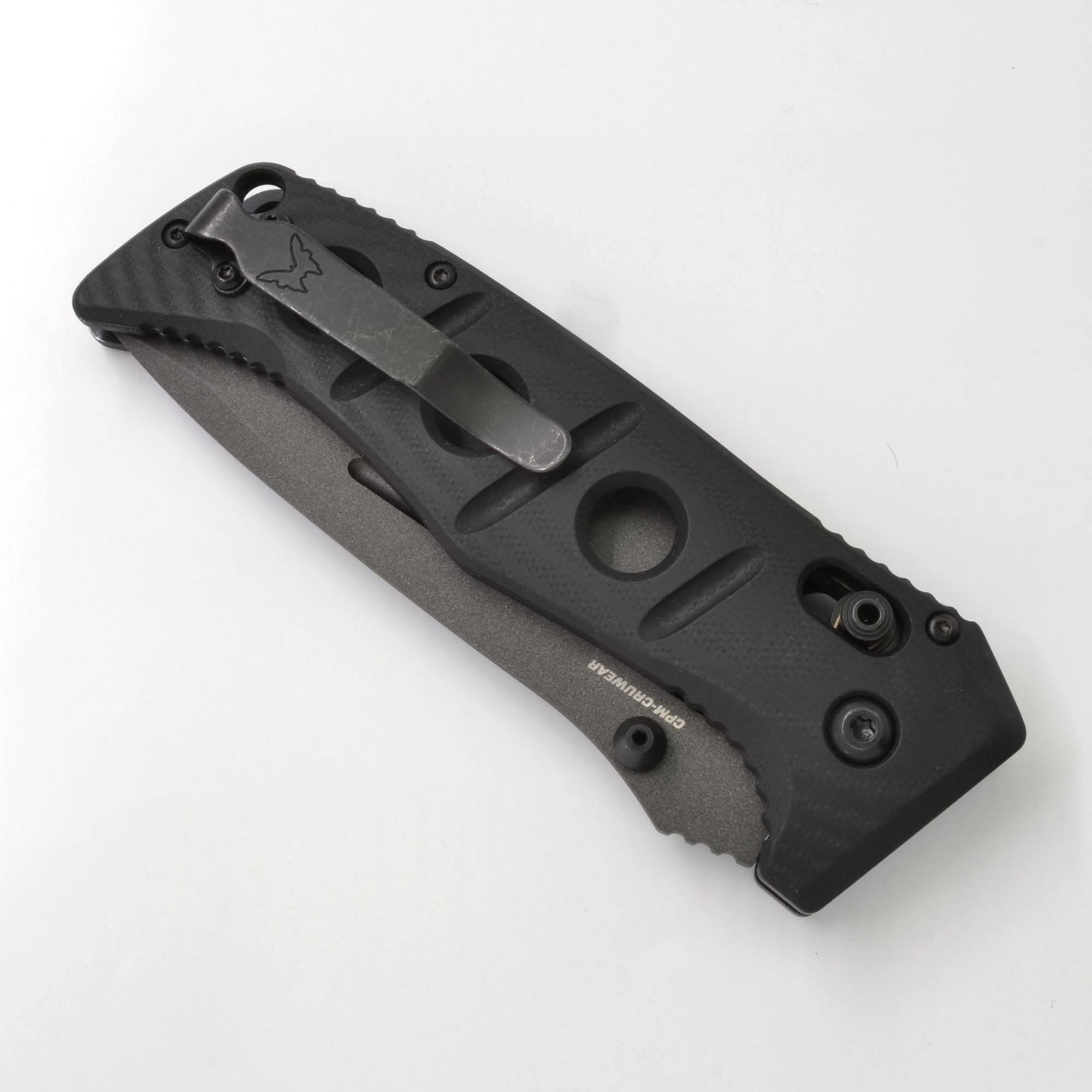 Benchmade Folding Knife - Adamas Drop-Point Steel Blade Black G10 Handle | 275SGY-1