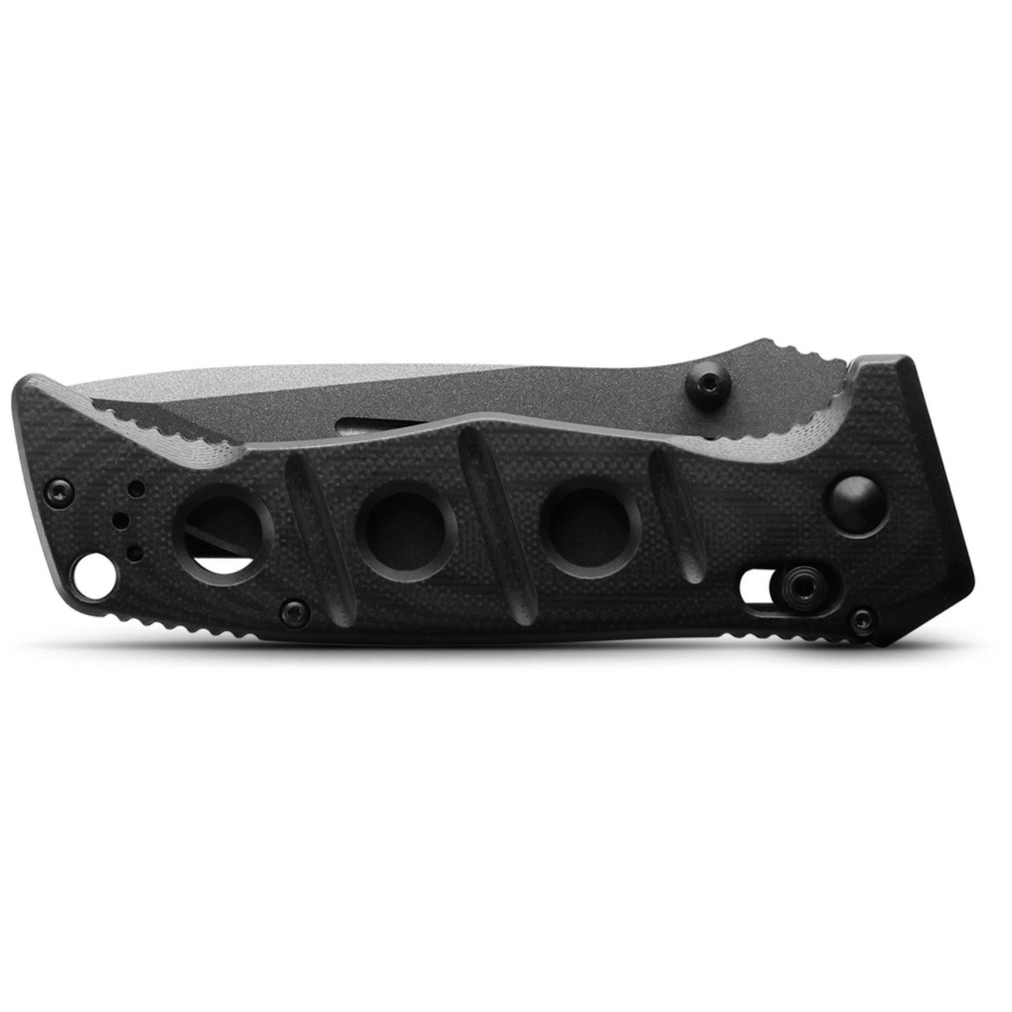 Benchmade Folding Knife - Adamas Drop-Point Steel Blade Black G10 Handle | 275SGY-1