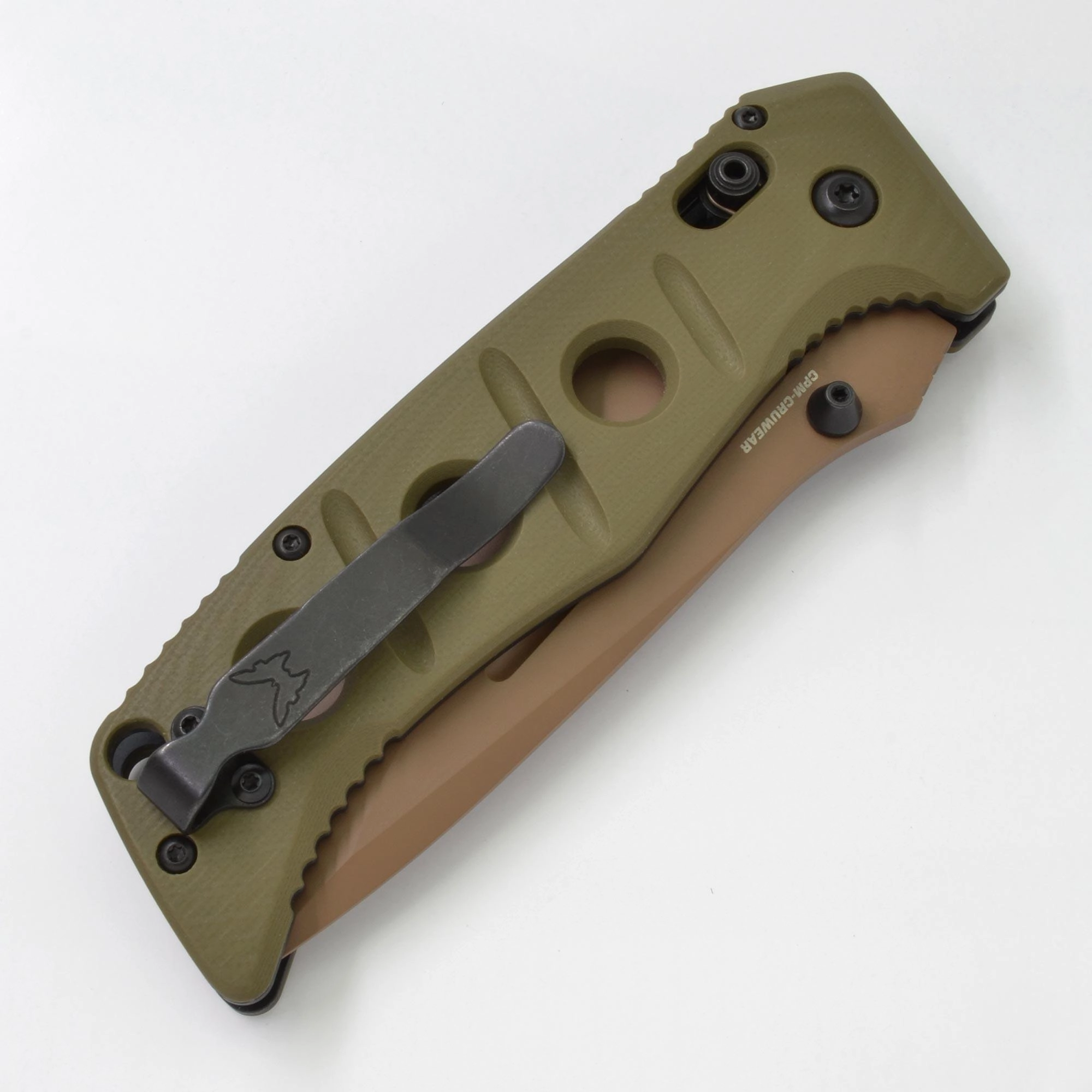 Benchmade Folding Knife - Adamas Flat Dark Earth Blade OD Green G10 Handle | 275SFE-2