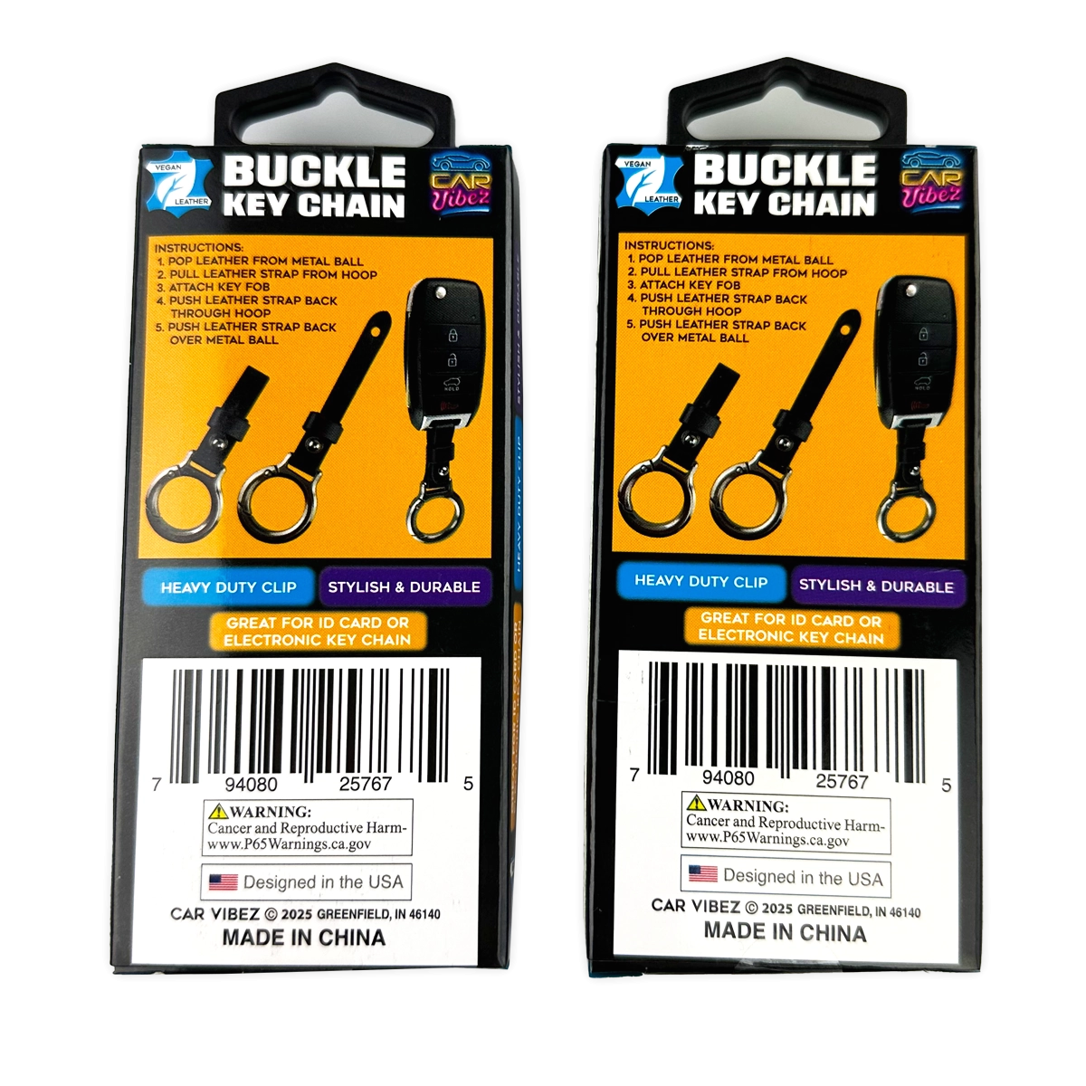 Buckle Key Chain - 6 Pieces Per Retail Ready Display 25767