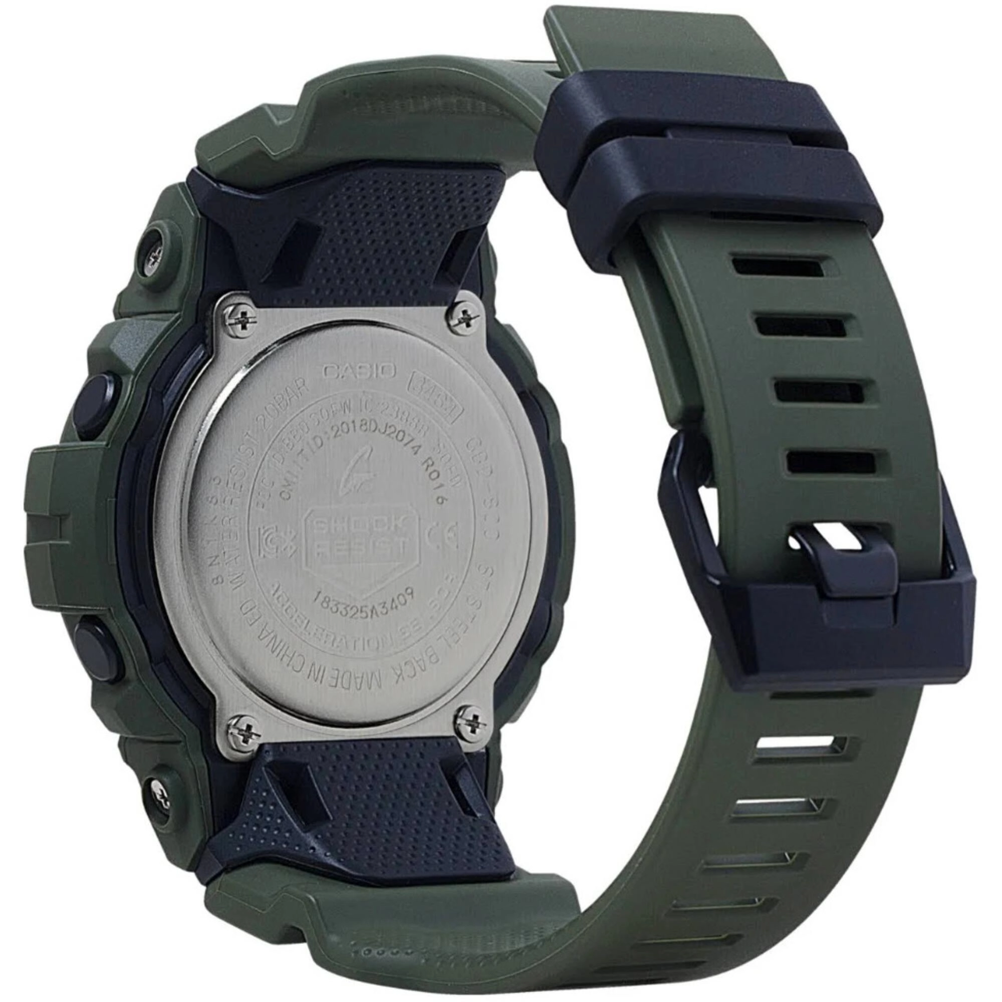 Casio Men's Digital Watch - G-Shock G-Squad 800 Series Green Resin Strap | GBD800UC-3