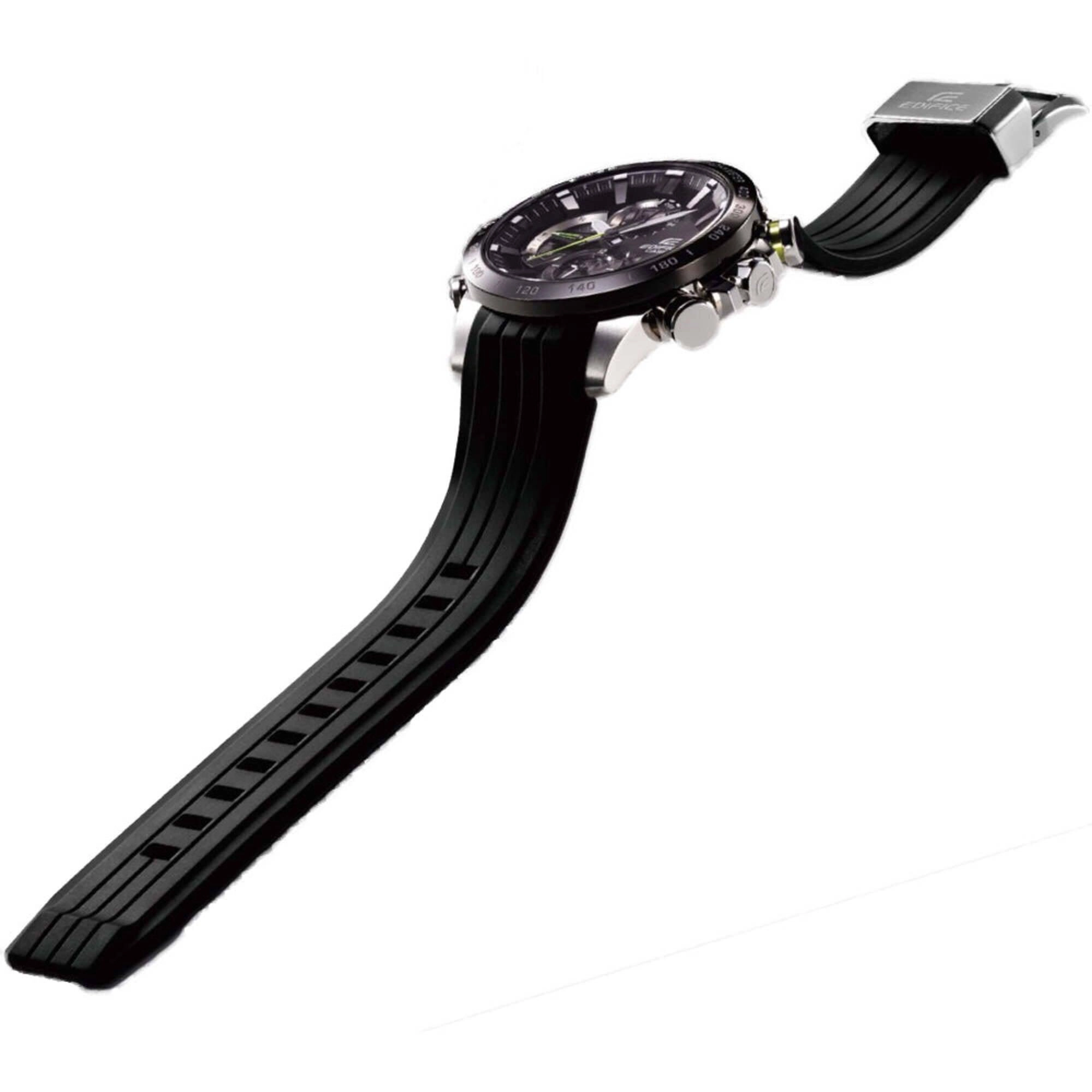Casio Men's Watch - Edifies Smartphone Link Bluetooth Black Dial Strap | EQB800BR-1A