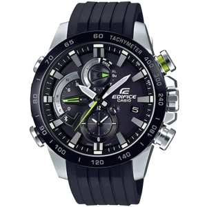 Casio Men's Watch - Edifies Smartphone Link Bluetooth Black Dial Strap | EQB800BR-1A