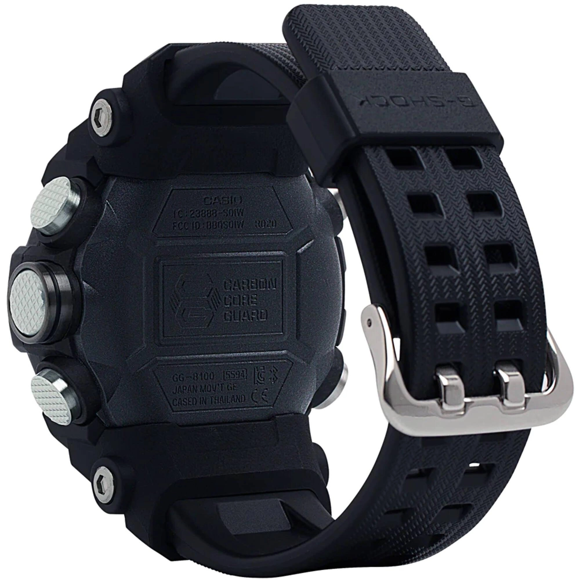 Casio Men's Watch - G-Shock Mudmaster Black Analog-Digital Dial Compass | GGB100-1B