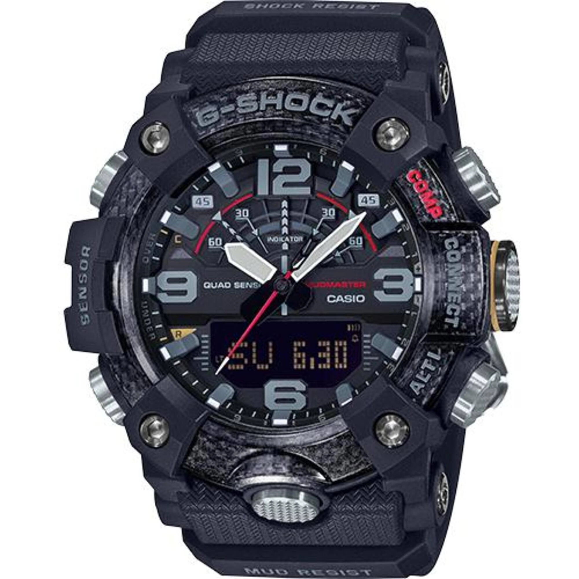 Casio Men's Watch - G-Shock Mudmaster Black Resin Strap Analog-Digital | GGB100-1A
