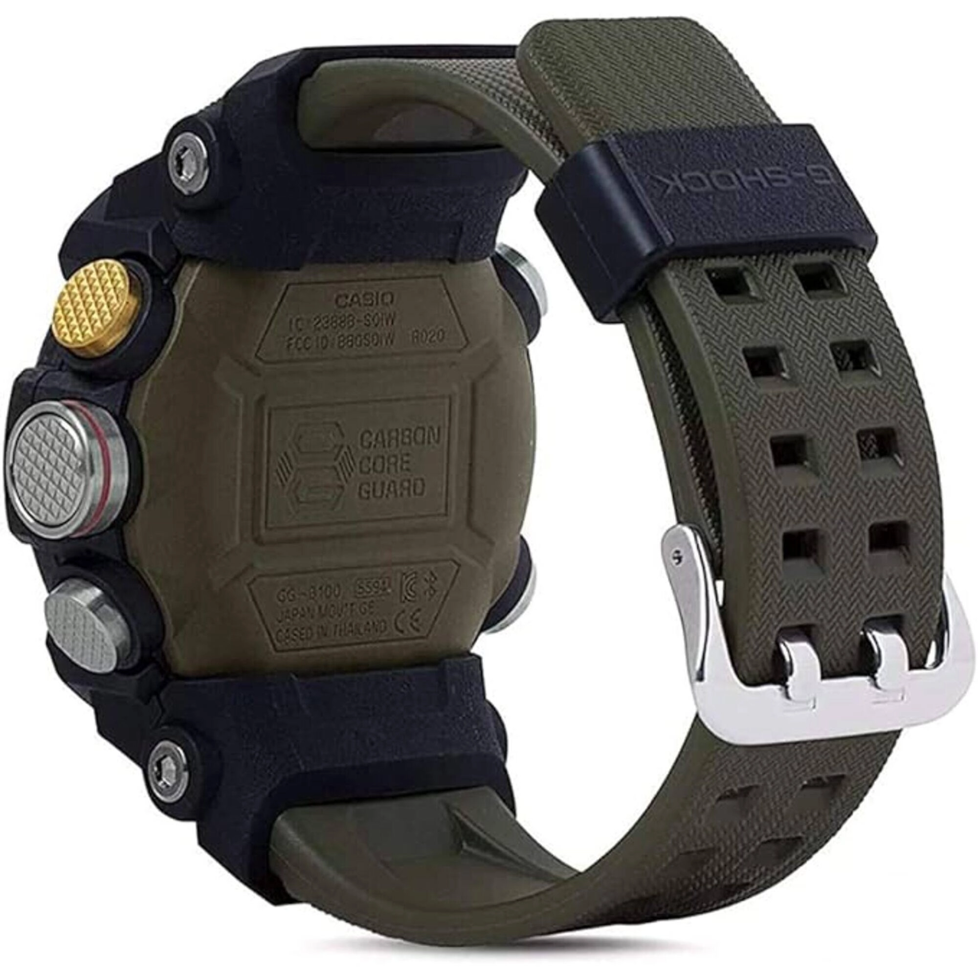 Casio Men's Watch - G-Shock Mudmaster Green Resin Strap Analog-Digital | GGB100-1A3