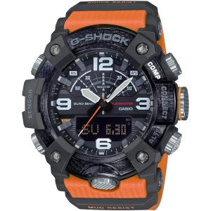 Casio Men's Watch - G-Shock Mudmaster Orange Resin Strap Analog-Digital | GGB100-1A9