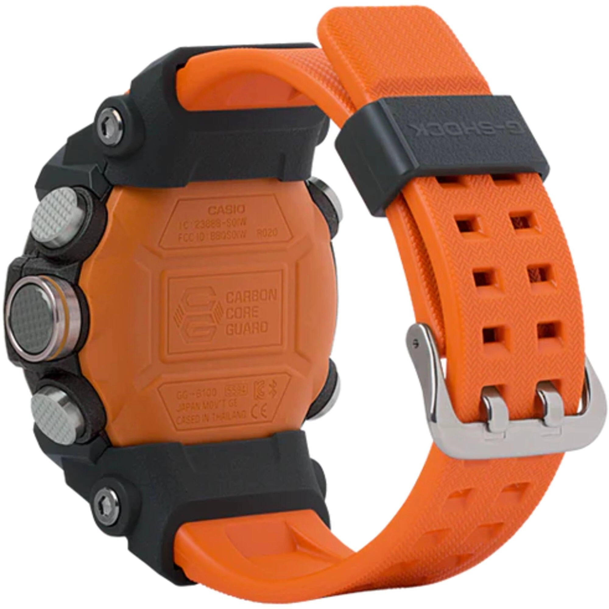 Casio Men's Watch - G-Shock Mudmaster Orange Resin Strap Analog-Digital | GGB100-1A9