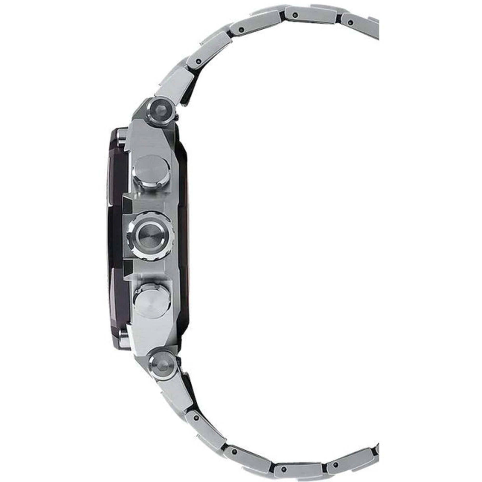 Casio Men's Watch - G-Shock Tough Solar Powered Silver Bracelet | MTG-B2000D-1ACR