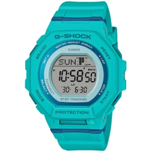Casio Women's Watch G-Shock Alarm Turquoise Resin Strap Digital GMD-B300SC-2CR
