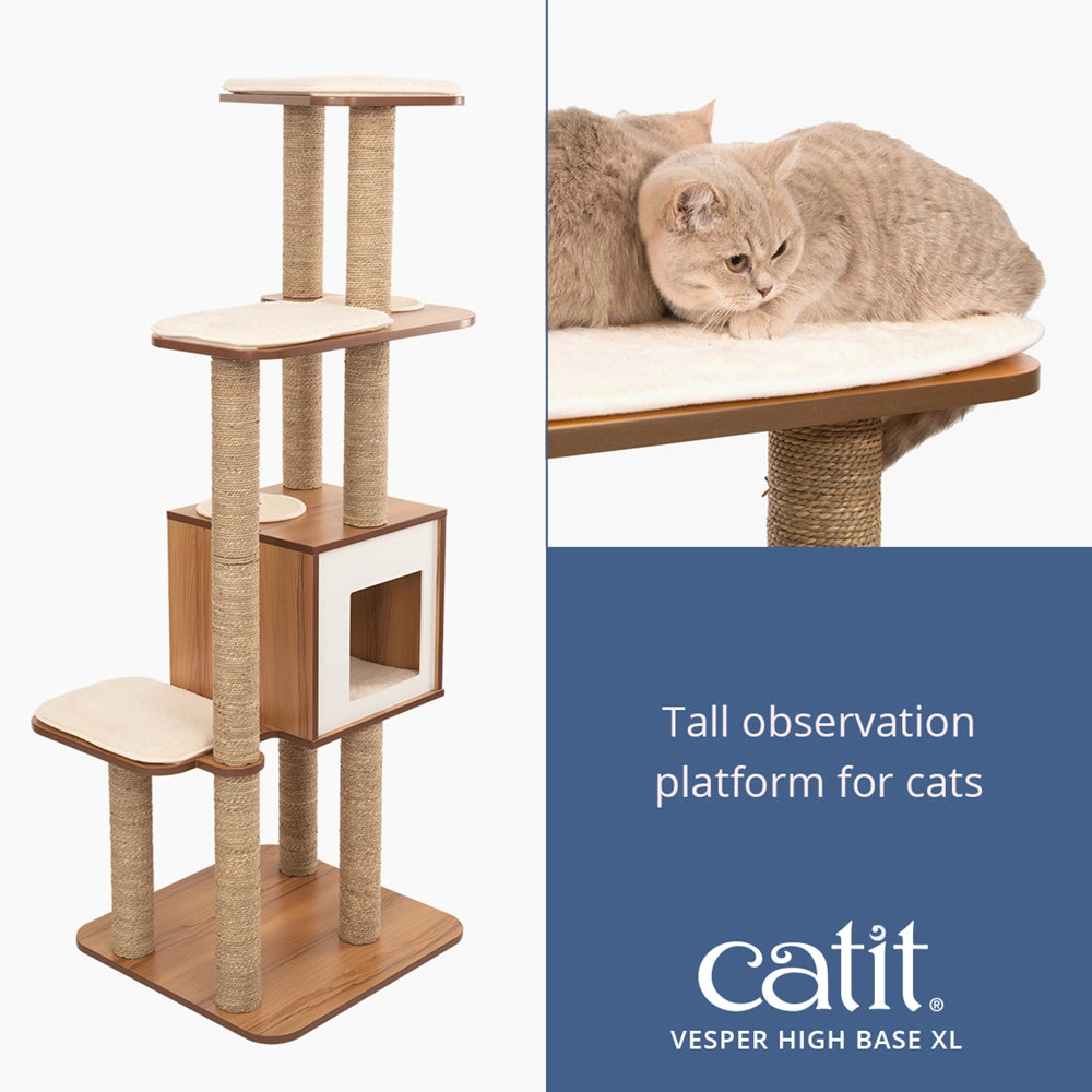 Catit Vesper High Base Walnut, Extra Tall