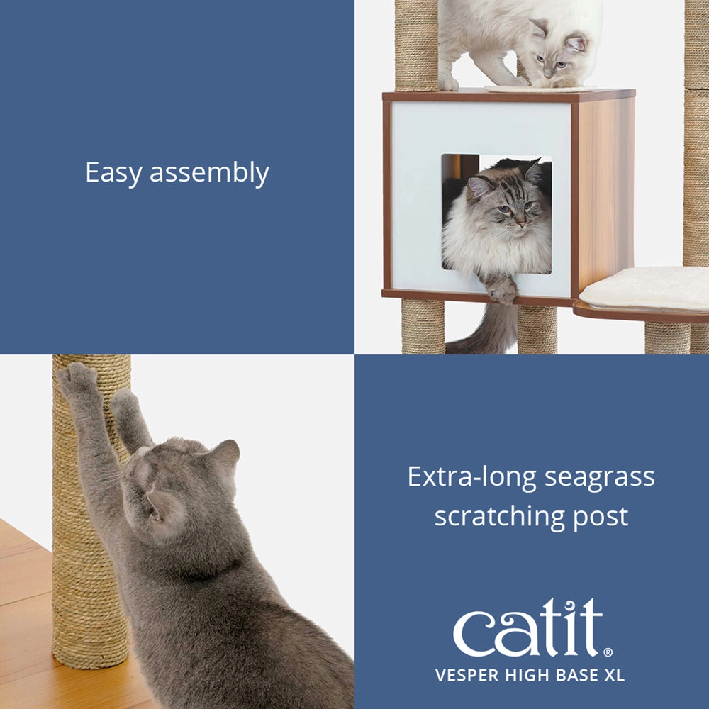 Catit Vesper High Base Walnut, Extra Tall