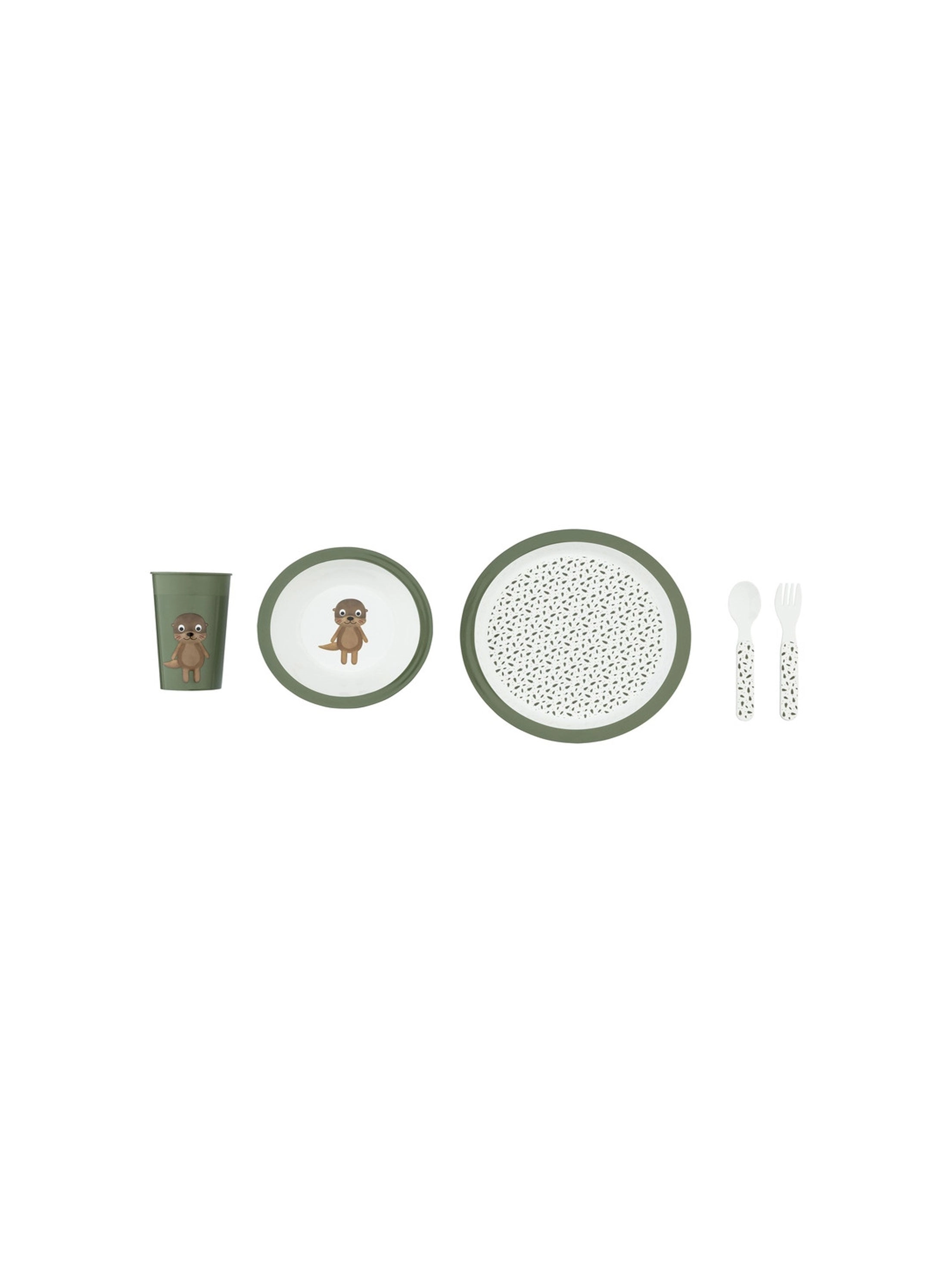 Children'S Tableware, 5-Piece Set (Eddie The Otter)