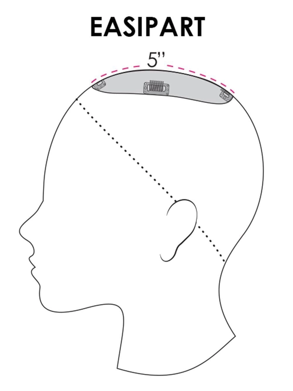 easiPart HD 8" | HF Synthetic Hair Topper