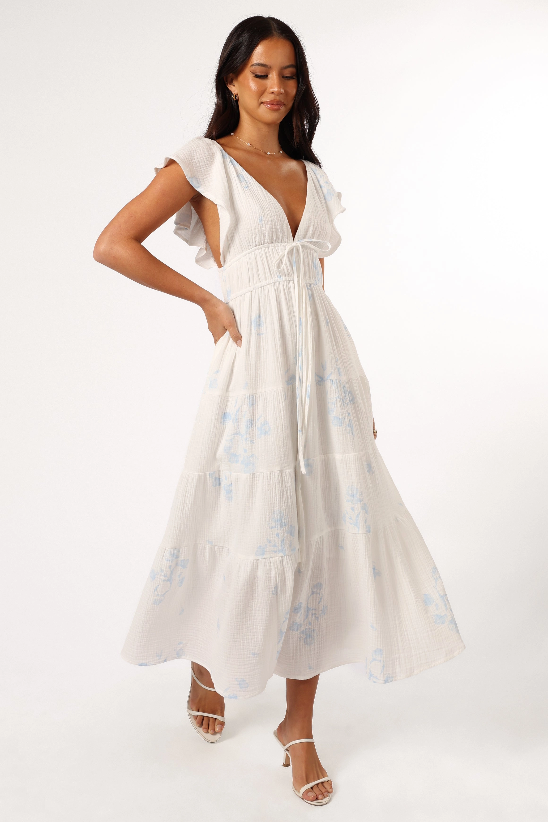 Elowen Midi Dress - Off White