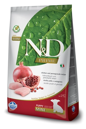 Farmina Natural & Delicious Prime Chicken & Pomegranate Puppy Mini Dry Dog Food