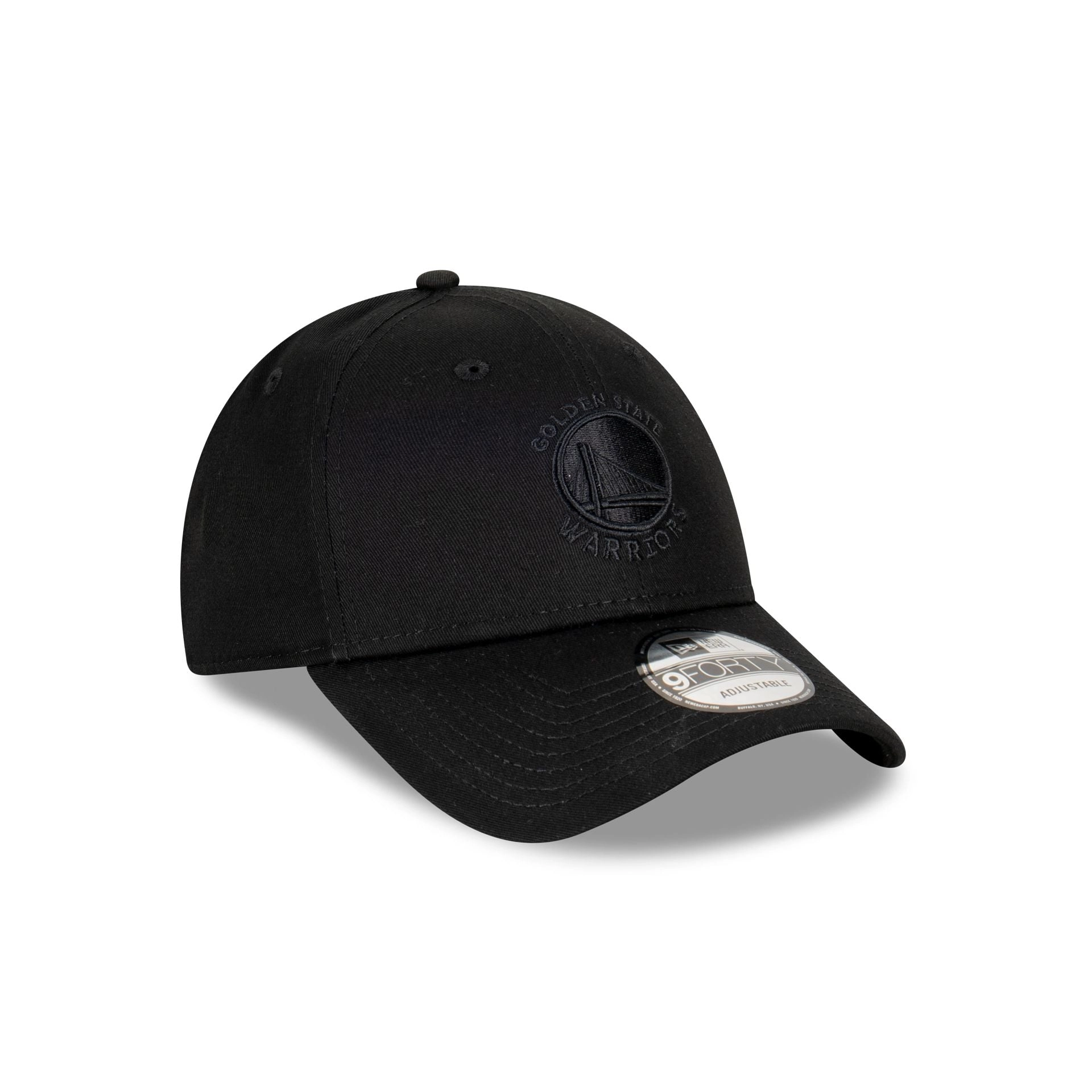 Golden State Warriors NBA Essentials Black on Black 9FORTY Adjustable