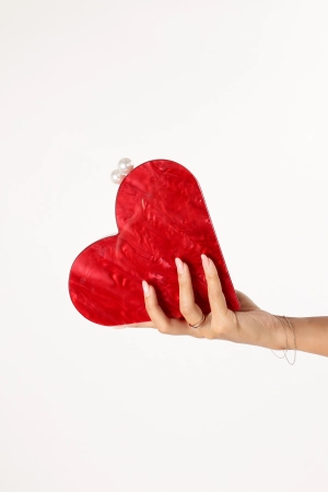 Heart Shaped Bag - Red