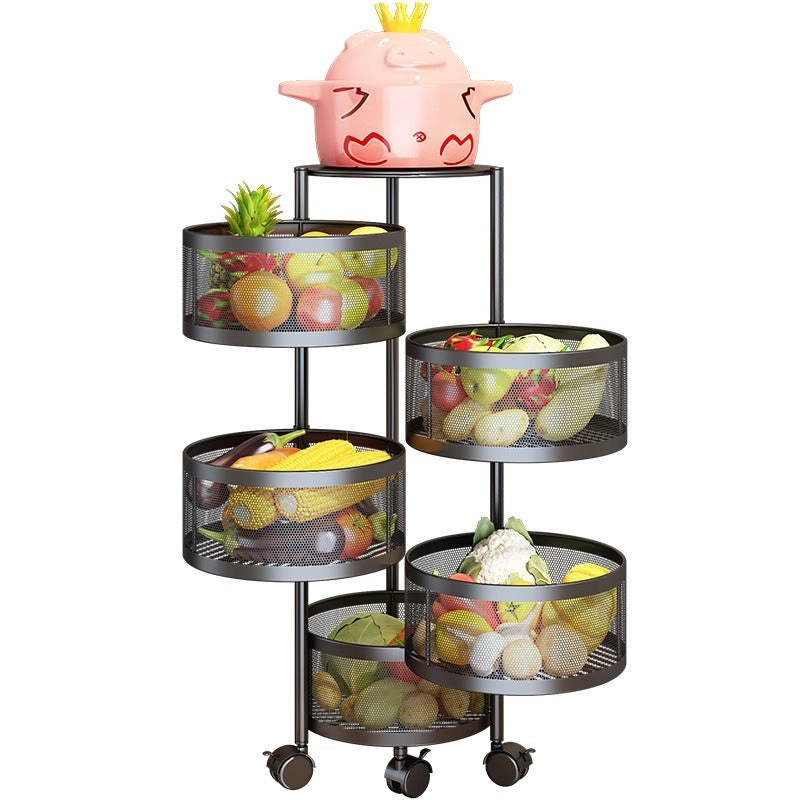 Kitchen Storage Rotatable Vegetable And Fruit Storage