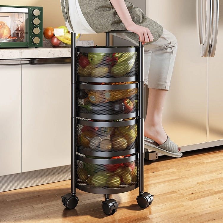 Kitchen Storage Rotatable Vegetable And Fruit Storage