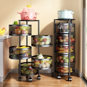 Kitchen Storage Rotatable Vegetable And Fruit Storage