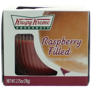 Krispy Kreme Scented Candle - Raspberry Filled Scent Glass Jar, 2.75 oz