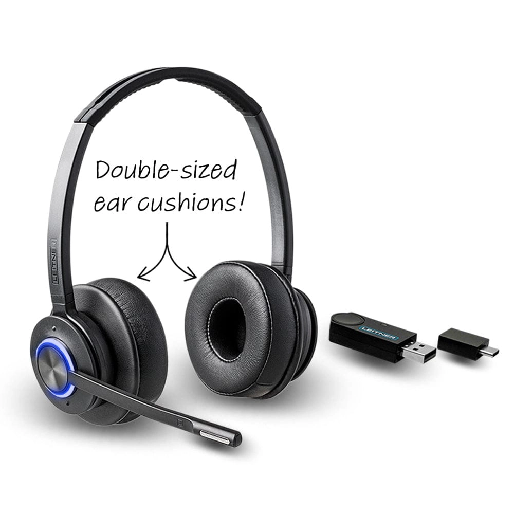 Leitner LH475XL Wireless Computer Headset – USB Dongle
