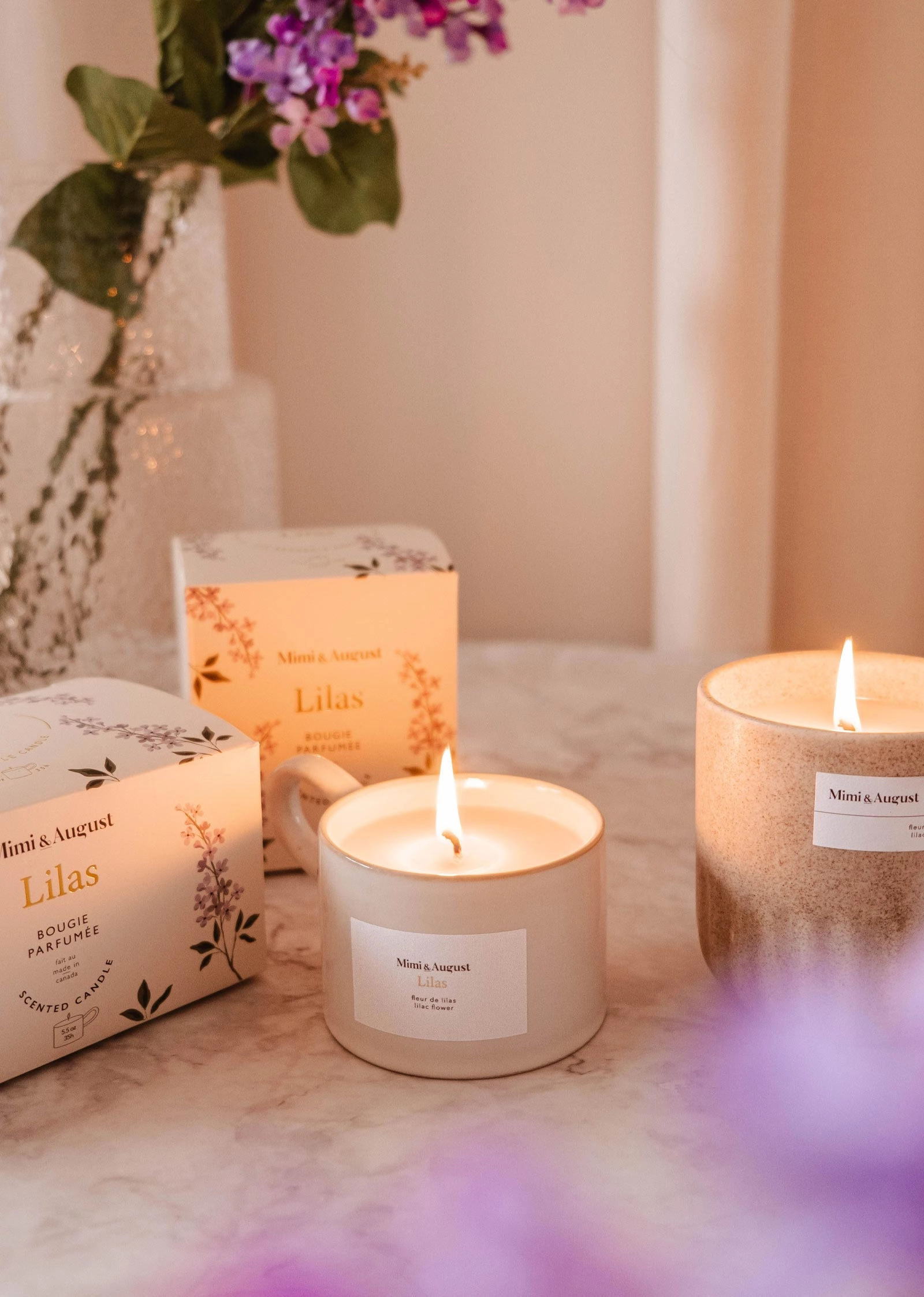 Lilac - Reusable Candle