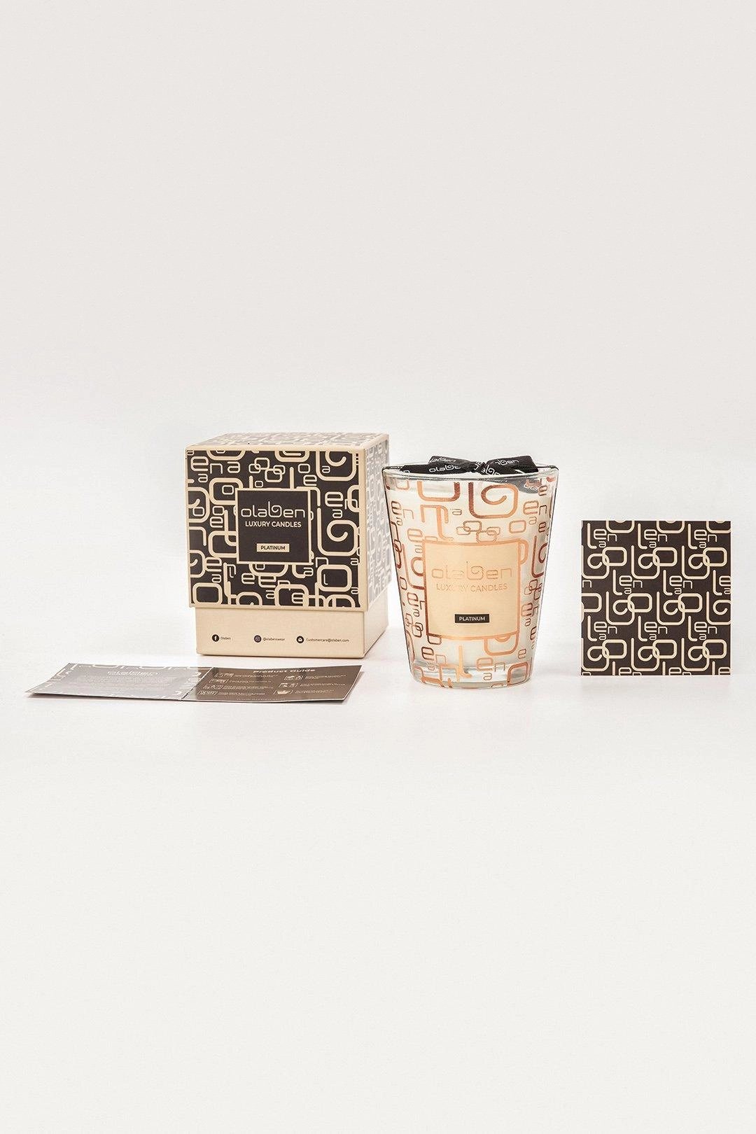 Luxury Platinum Candle Jasmine & Lily - Gold