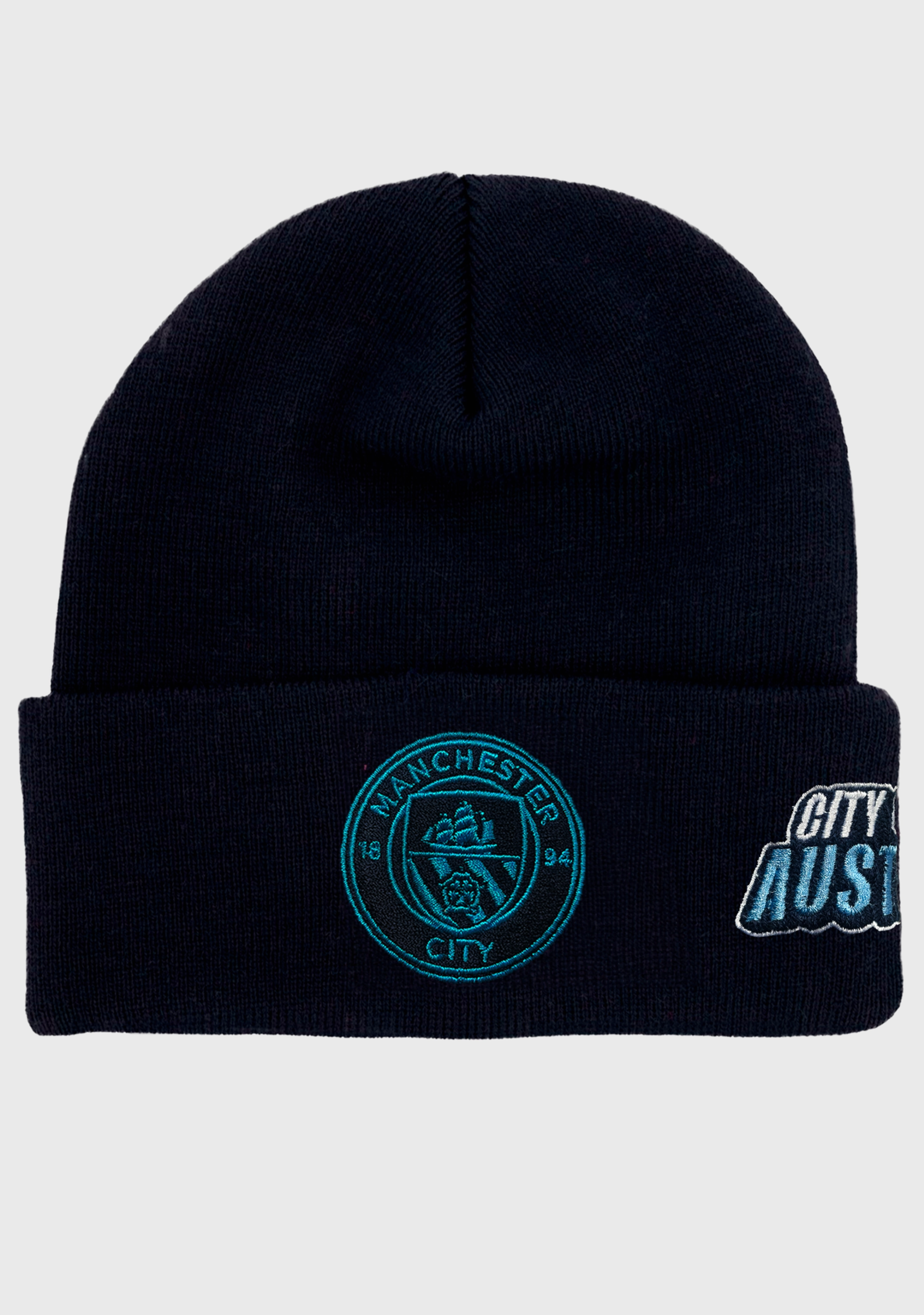 Manchester City Beanie with FREE Manchester City Scarf