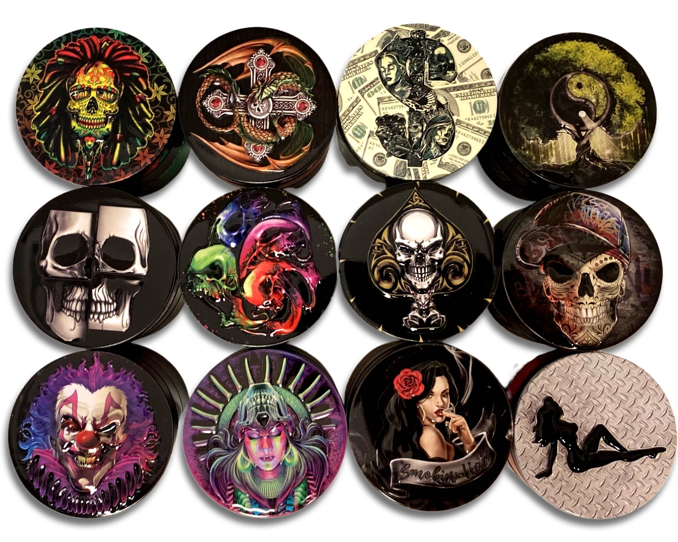 Metal and Plastic Magnetic Grinder - 12 Pieces Per Retail Ready Display 22923