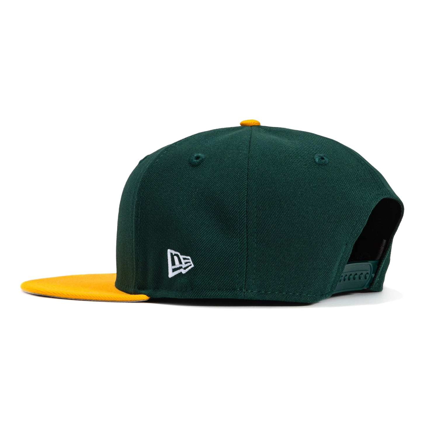 New Era 9Fifty MLB Basic Oakland Athletics Home Snapback Hat - Green. Gold