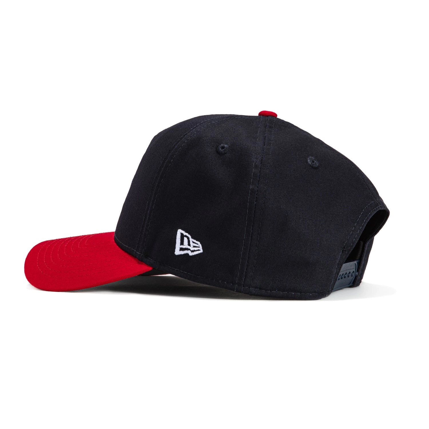 New Era 9Forty A-Frame Atlanta Braves Snapback Home Hat - Navy. Red