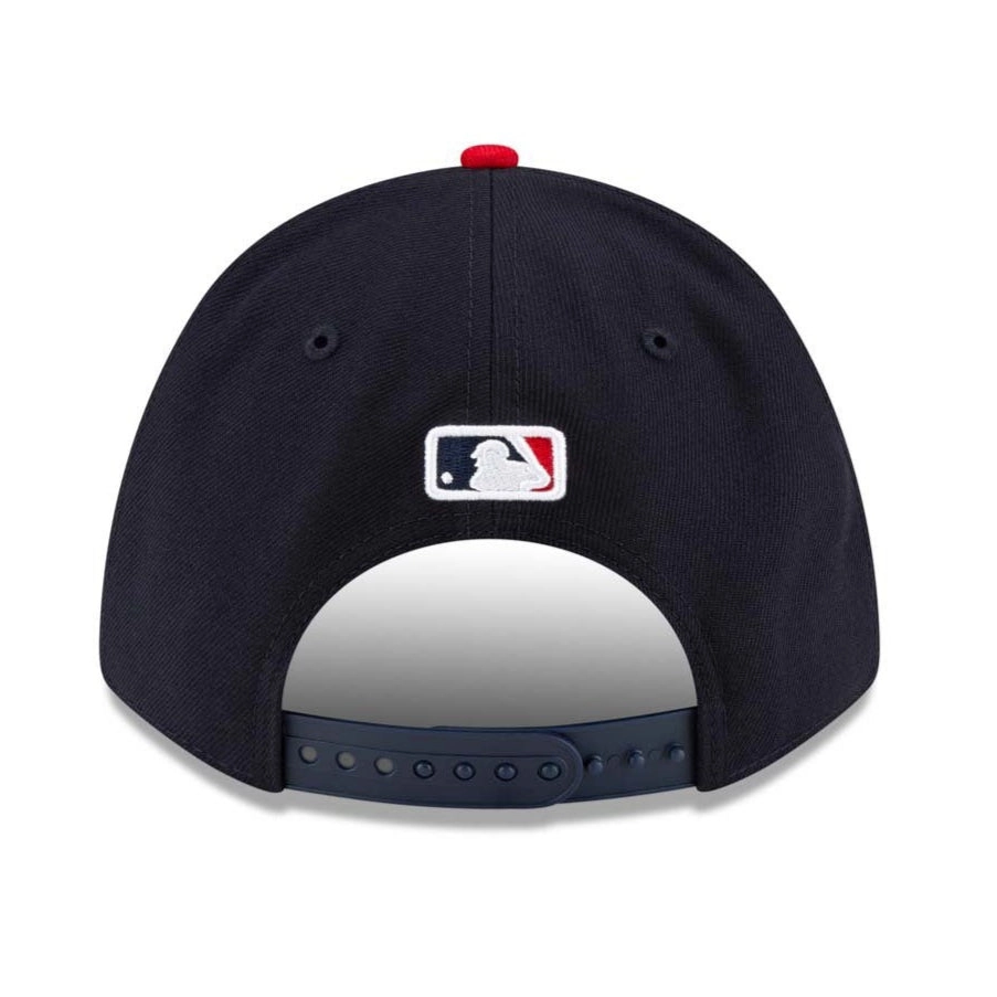 New Era 9Forty M-Crown Atlanta Braves Snapback Home Hat - Navy. Red