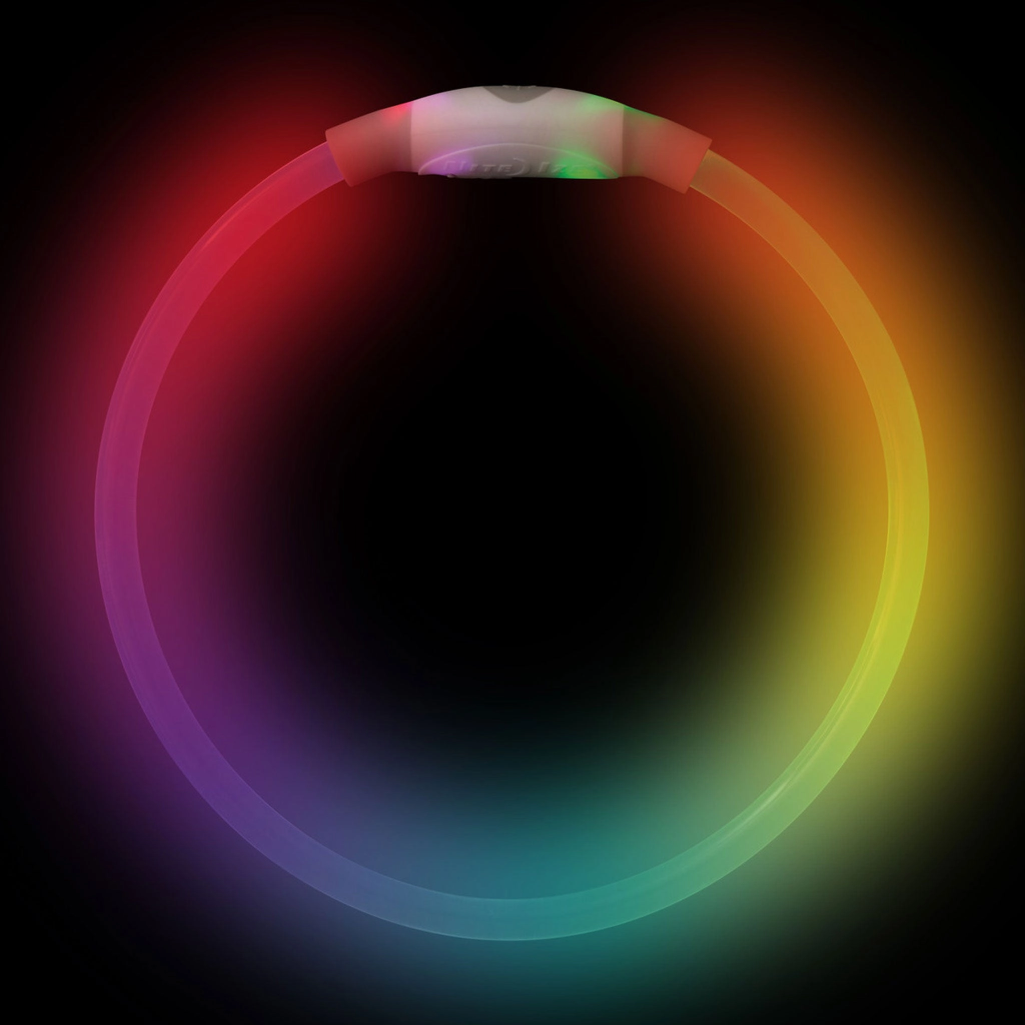 Nite Ize Rechargeable NiteHowl Multicolored Disco Collar Light