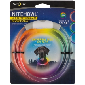 Nite Ize Rechargeable NiteHowl Multicolored Disco Collar Light