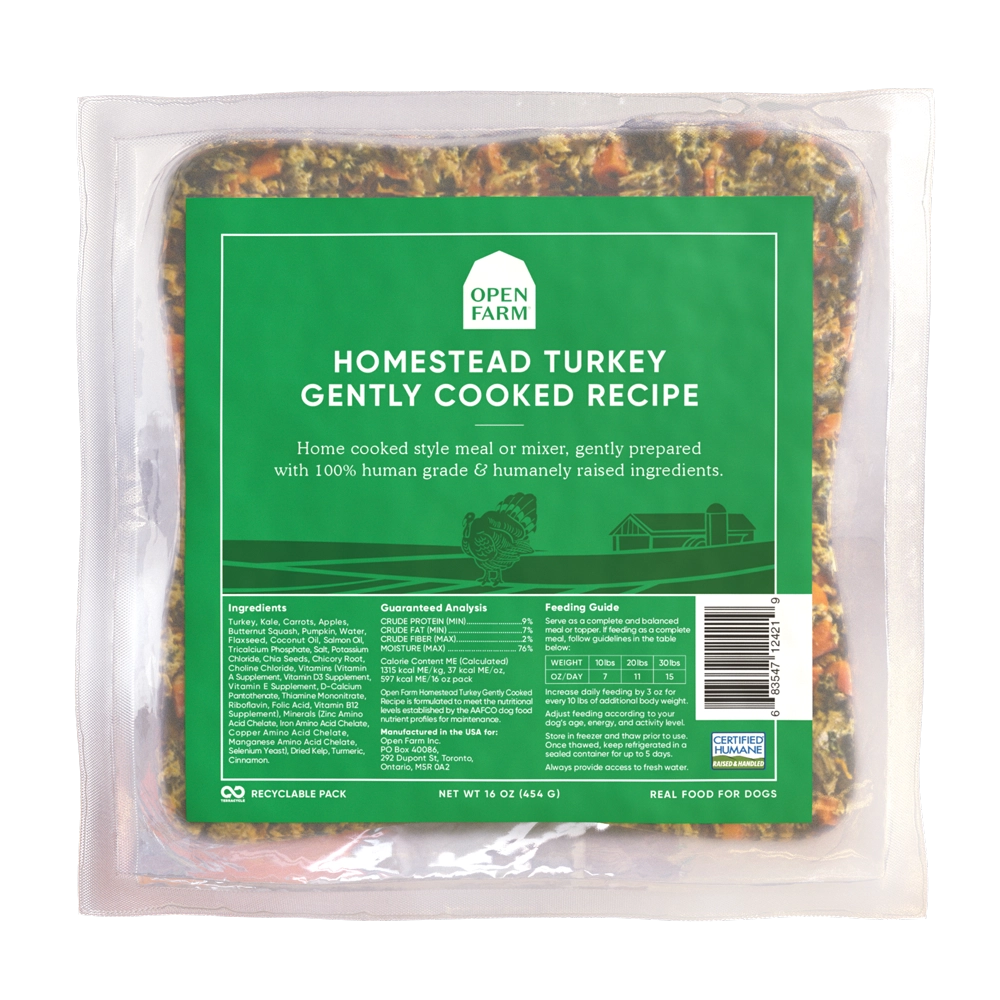 Open Farm Homestead Turkey Gently Cooked Recipe