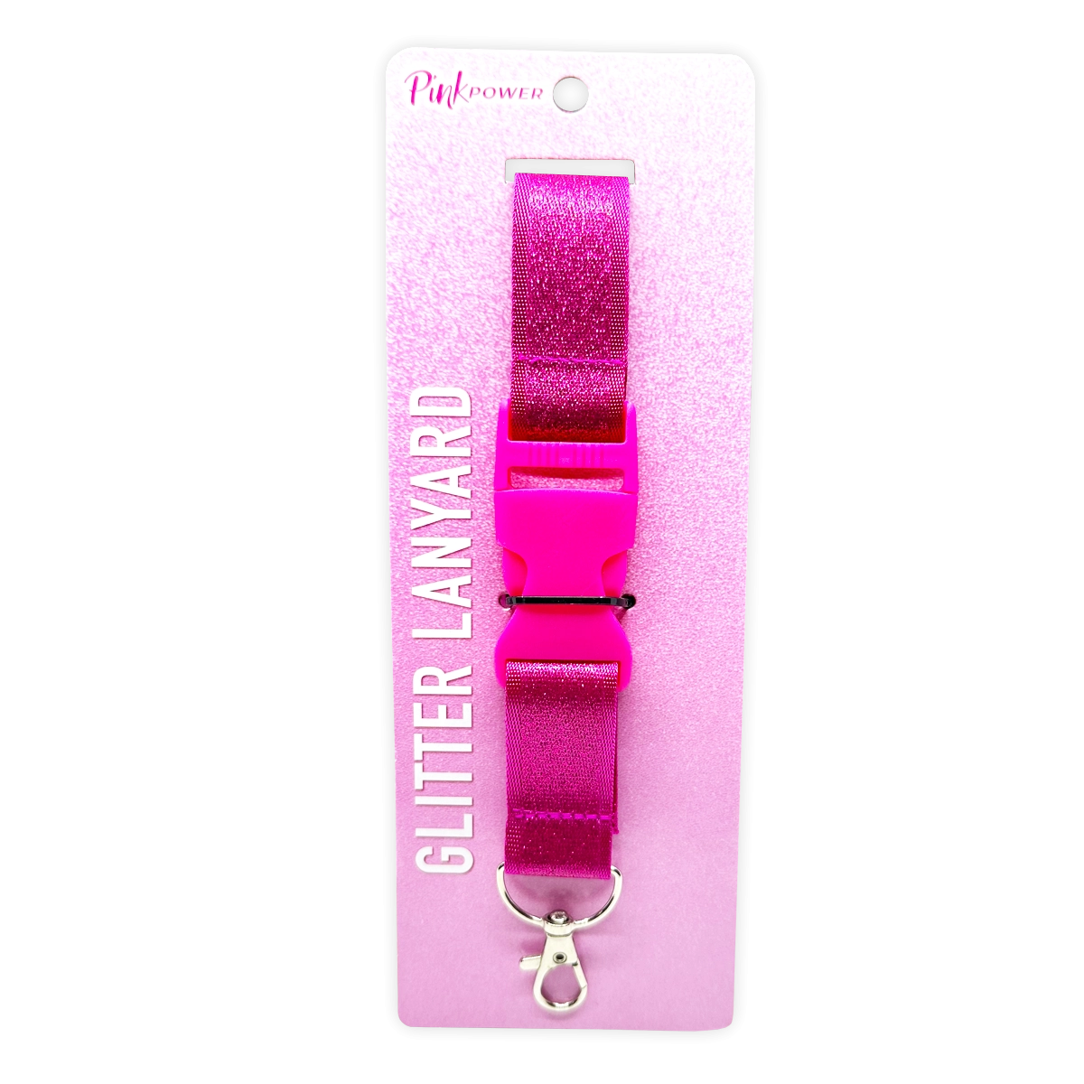 Pink Power Key Chain LanyardandPen Assortment - 22 Pieces Per Retail Ready Display 88529