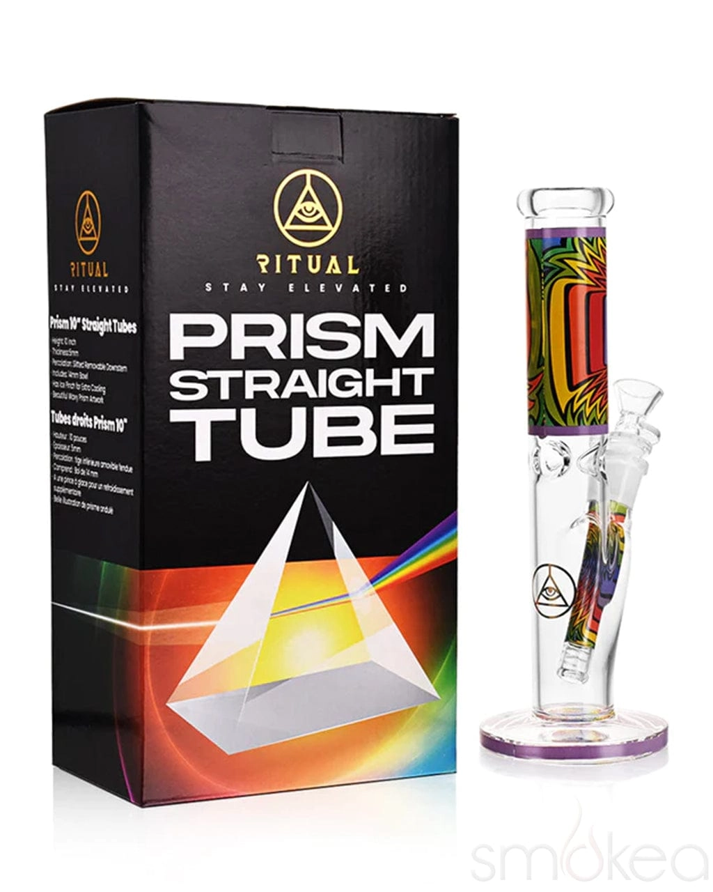 Ritual 10" Prism Straight Tube Bong