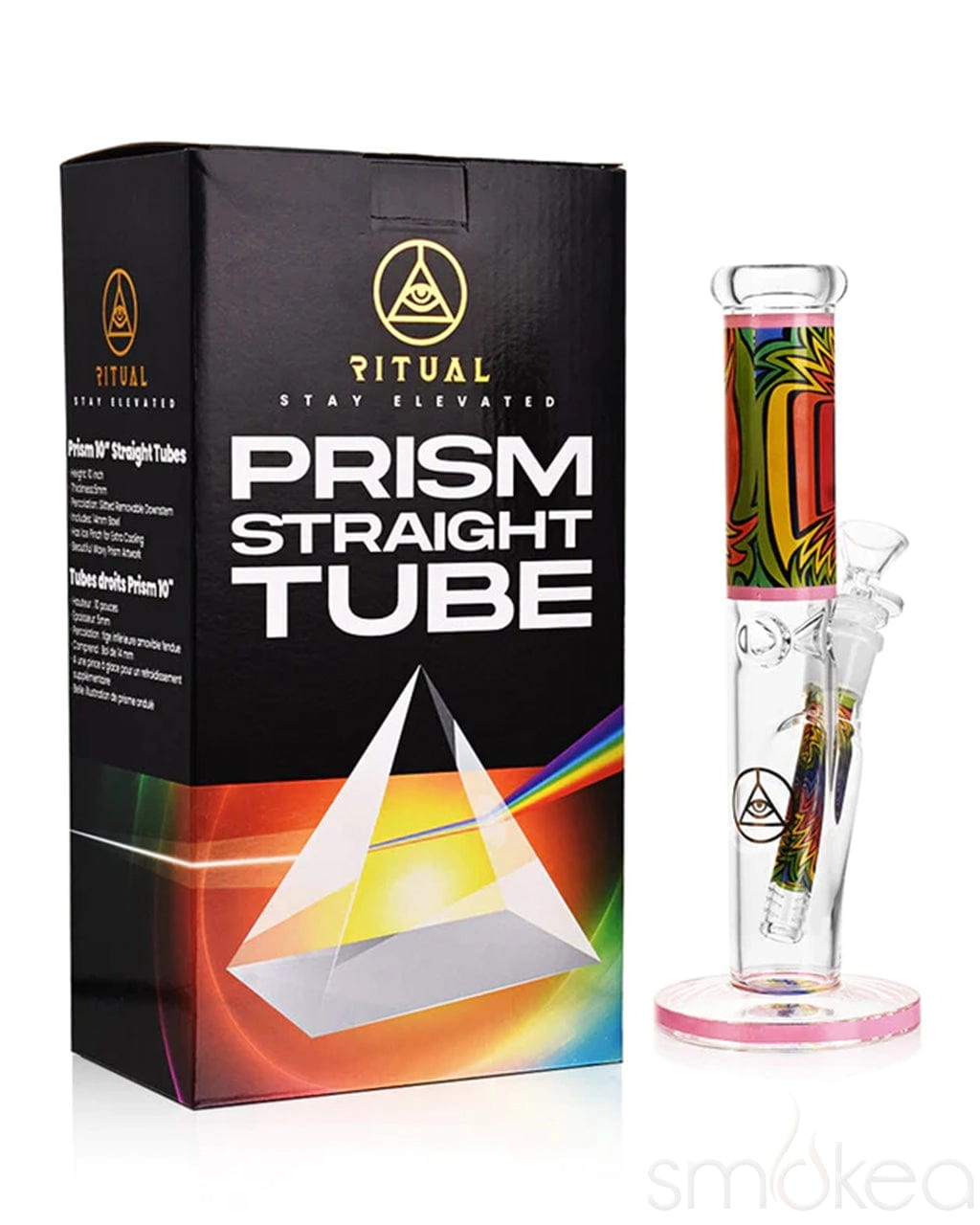 Ritual 10" Prism Straight Tube Bong