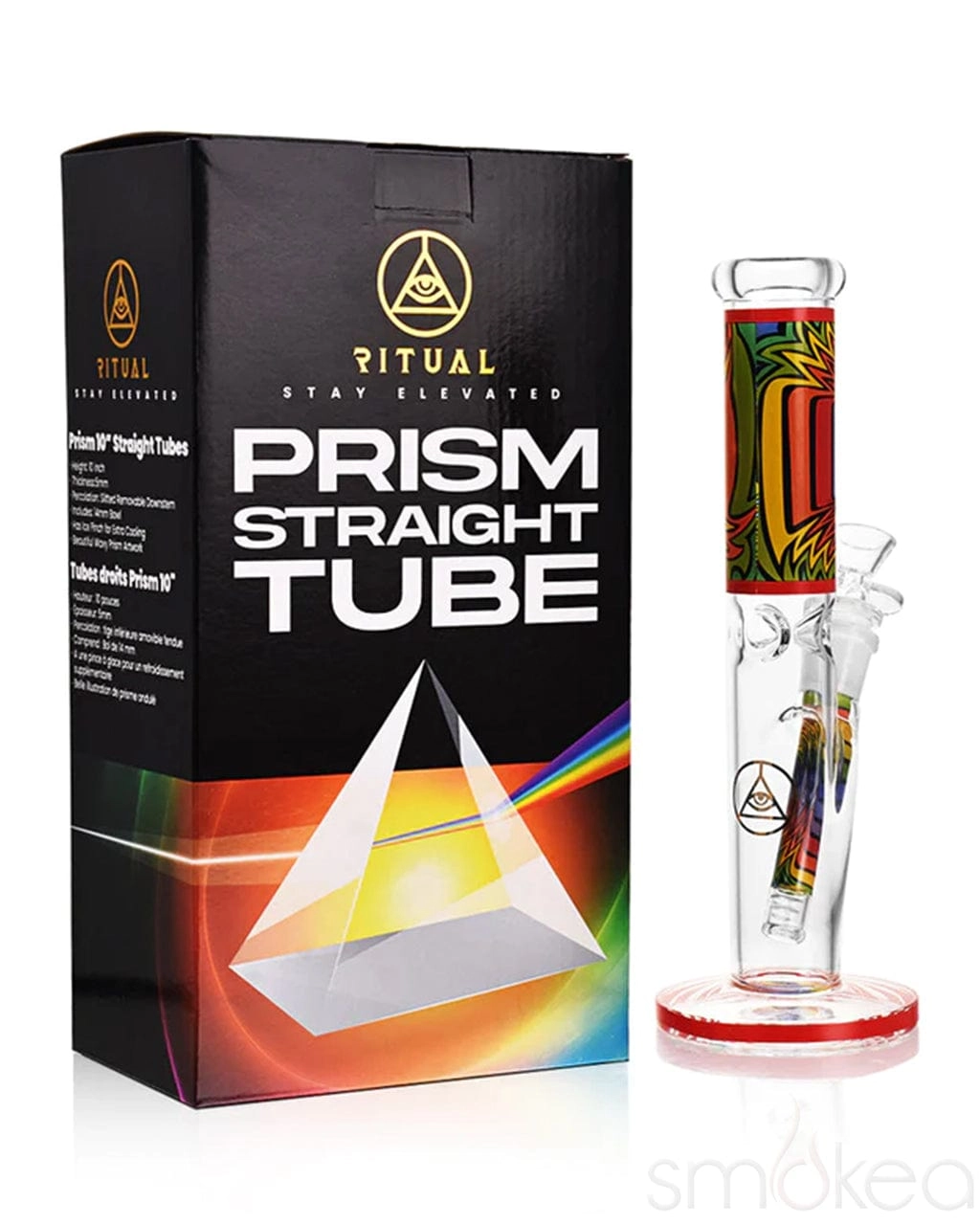 Ritual 10" Prism Straight Tube Bong