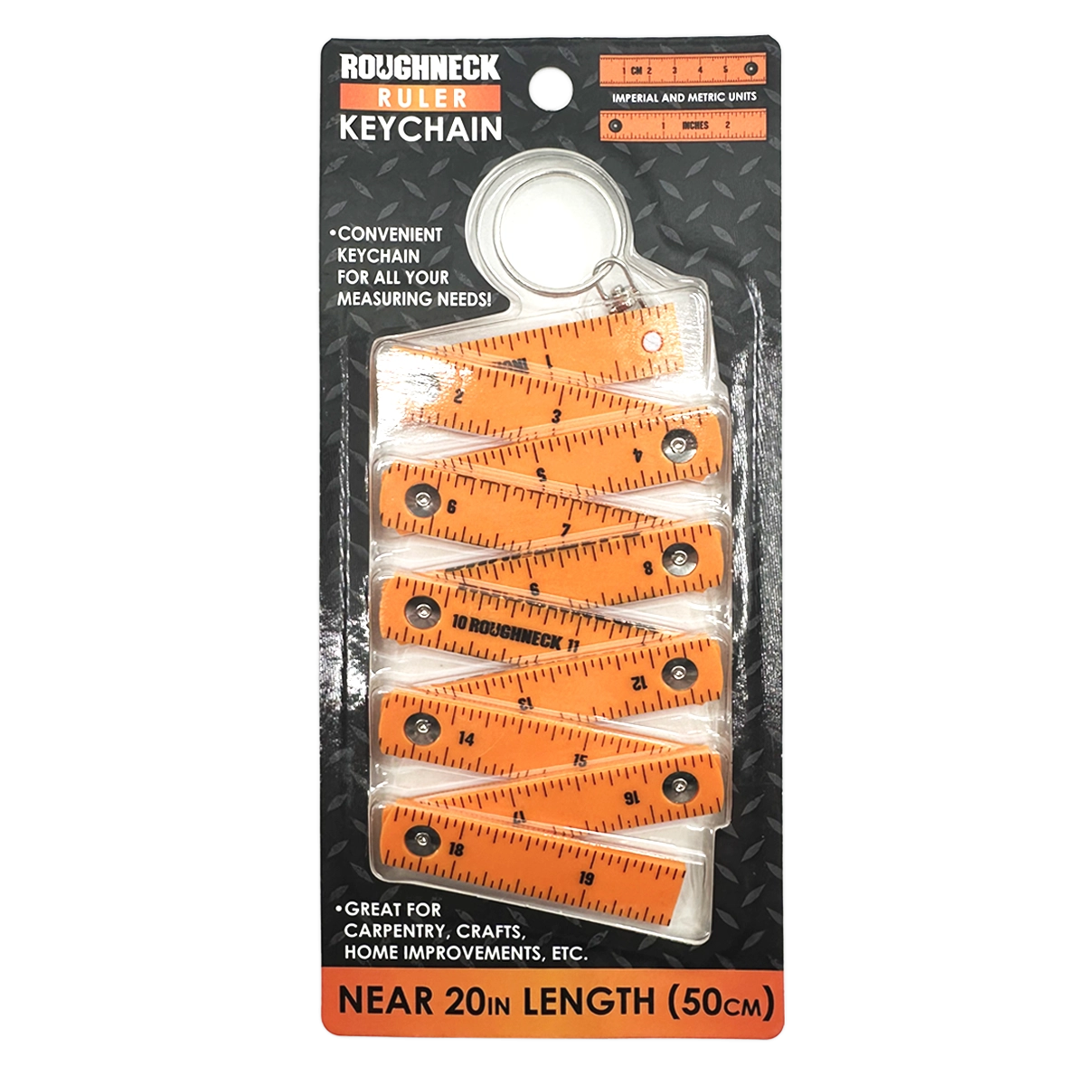 Roughneck Ruler Keychain - 8 Pieces Per Retail Ready Display 41768