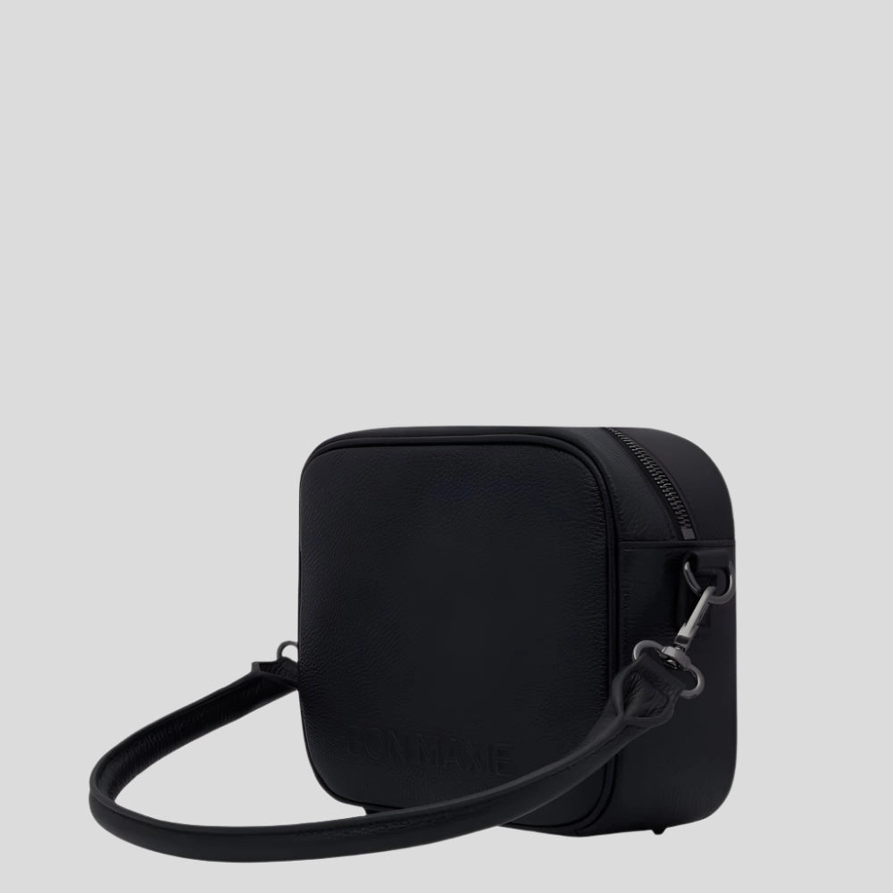 Sidekick Leather Crossbody Bag -- Black