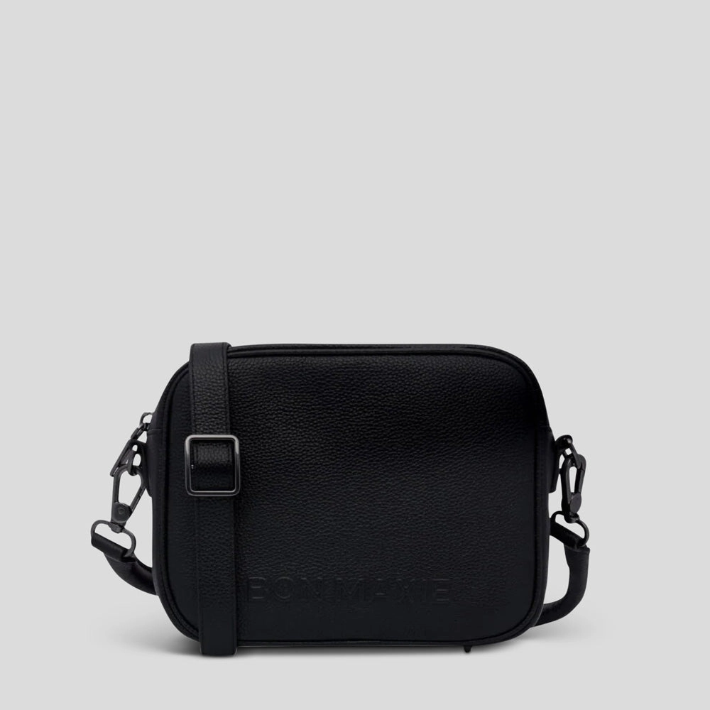 Sidekick Leather Crossbody Bag -- Black
